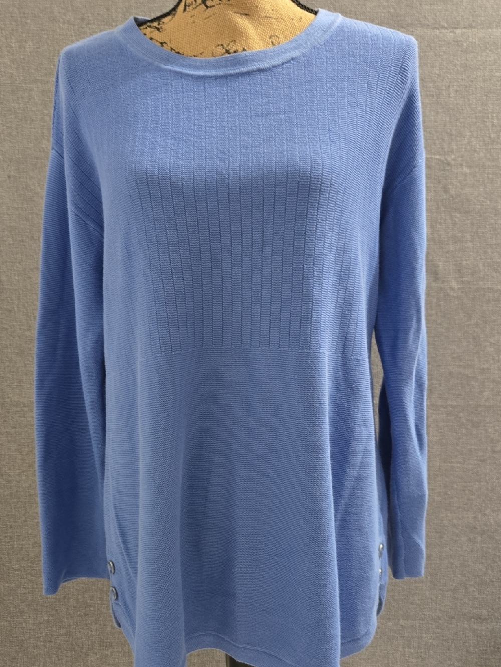Talbots Periwinkle Crewneck Knit Sweater Size Large